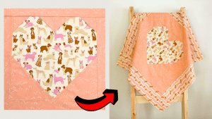 How to Make a Cute Heart Baby Quilt