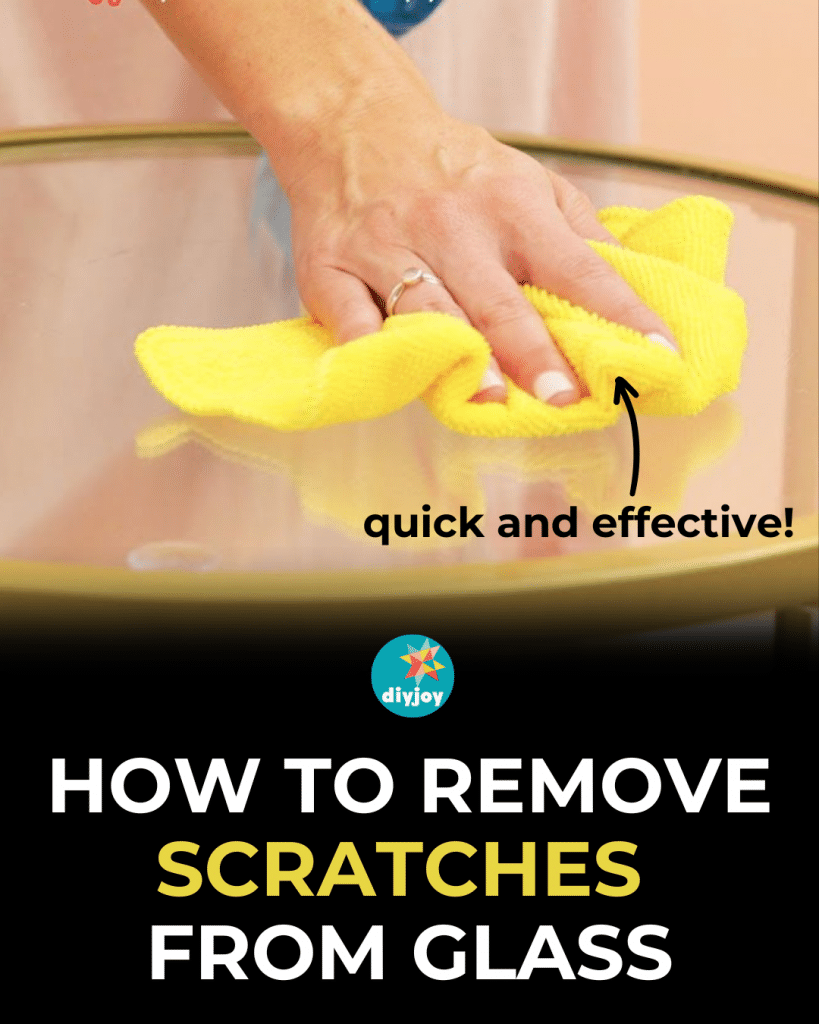 How to remove scratches from glass