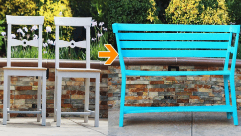 How to Transform Two Chairs Into a Bench | DIY Joy Projects and Crafts Ideas