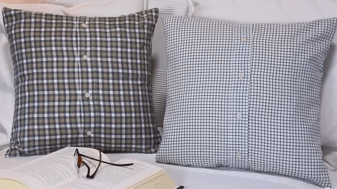 How to Upcycle an Old Shirt Into a Pillowcase | DIY Joy Projects and Crafts Ideas