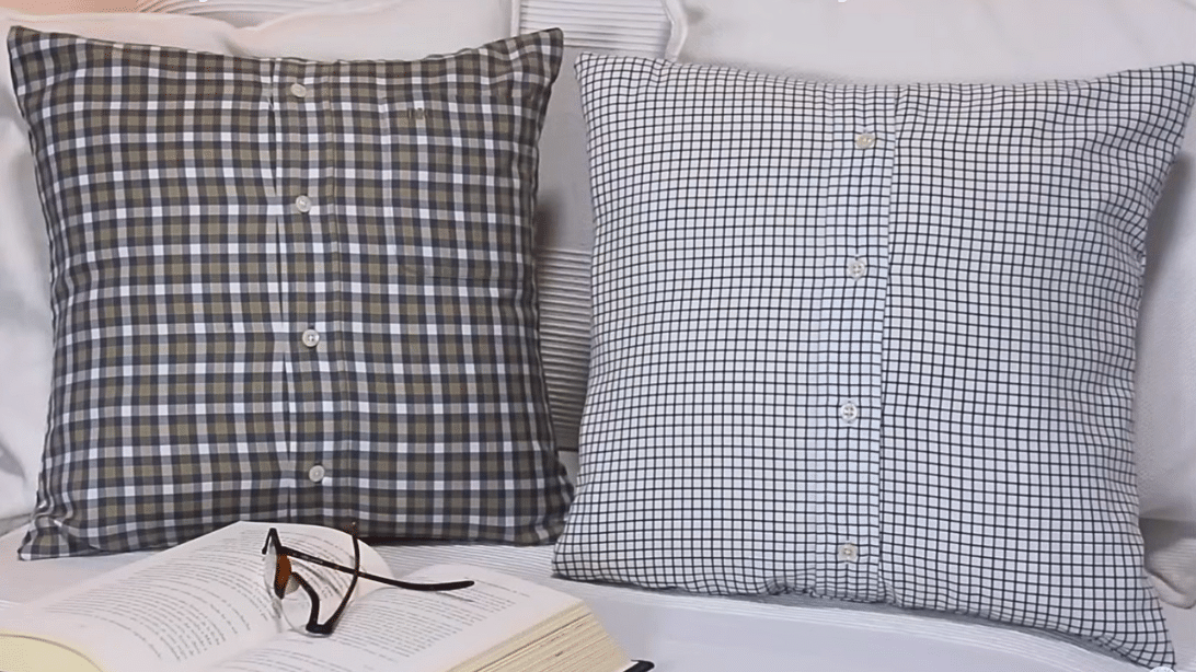 How to Upcycle an Old Shirt Into a Pillowcase | DIY Joy Projects and Crafts Ideas