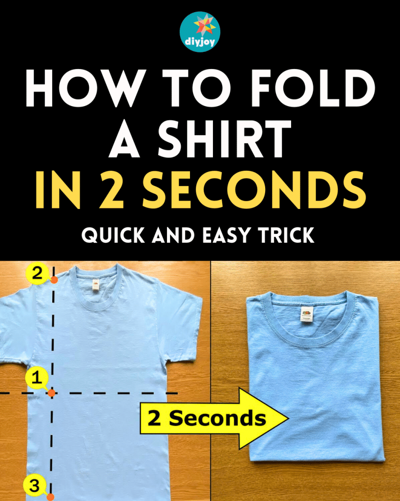 How To Fold A Shirt In 2 Seconds How To Fold A Shirt In 2 Seconds