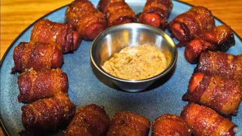 Bacon Wrapped Sweet and Spicy Lil’ Smokies | DIY Joy Projects and Crafts Ideas
