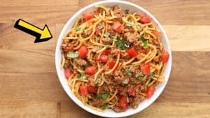 Quick and Easy One Pot Taco Spaghetti