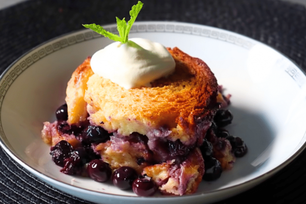 Unforgettable Blueberry Bread Pudding Recipe