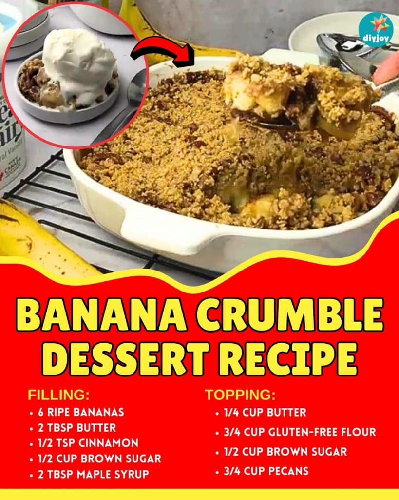 Banana Crumble Dessert Recipe