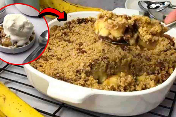 Banana Crumble Dessert Recipe