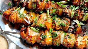 Bang Bang Chicken Skewers Recipe