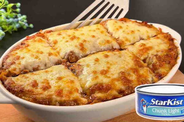 Cheesy Canned Tuna Casserole Recipe