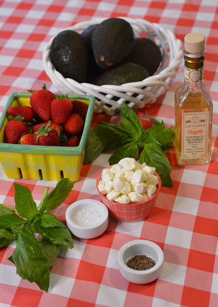 Healthy Summer Salad Recipe Ideas - Strawberry Caprese Stuffed Avocado