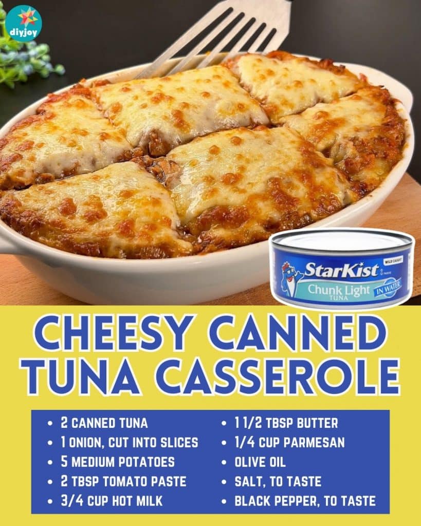 Cheesy Canned Tuna Casserole Recipe