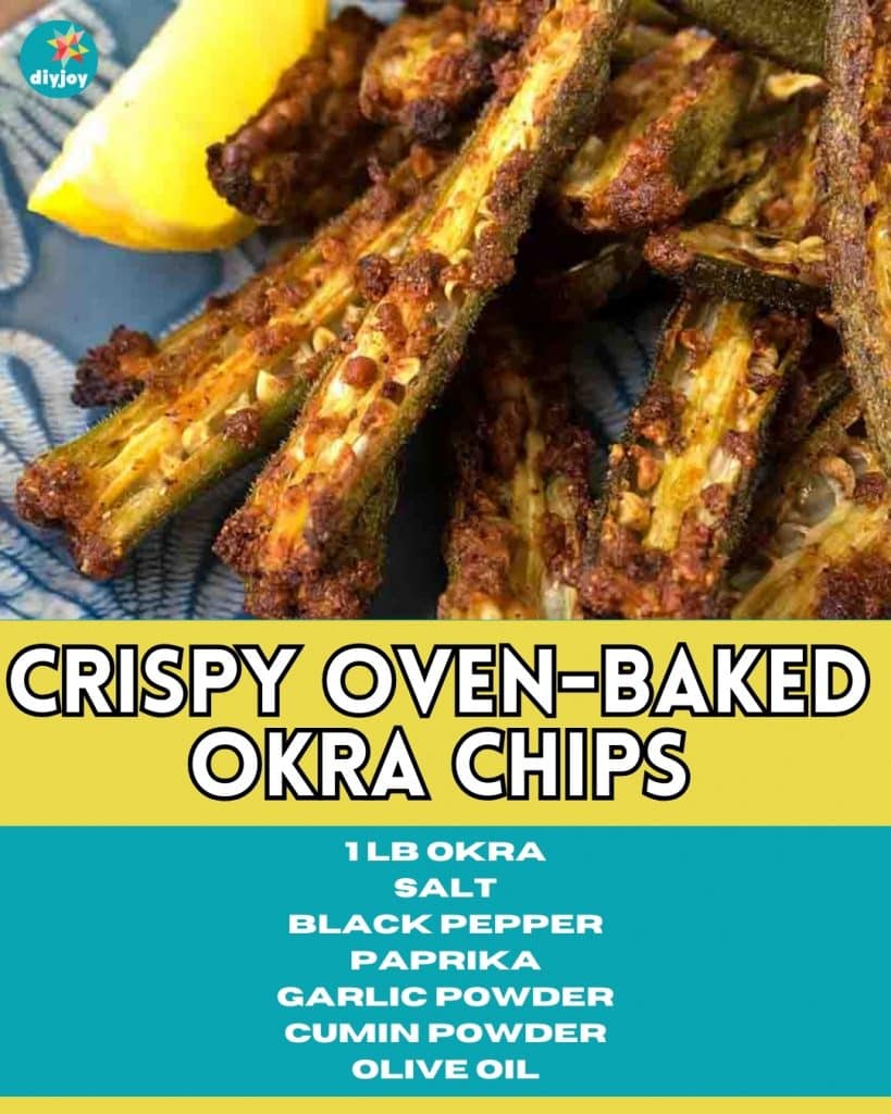 Crispy Oven-Baked Okra Chips Recipe