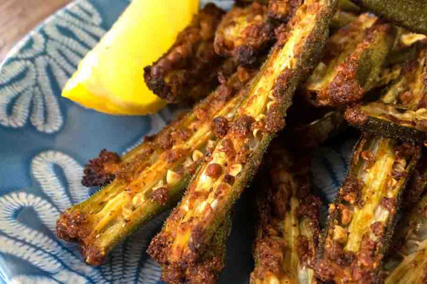 Crispy Oven-Baked Okra Chips Recipe