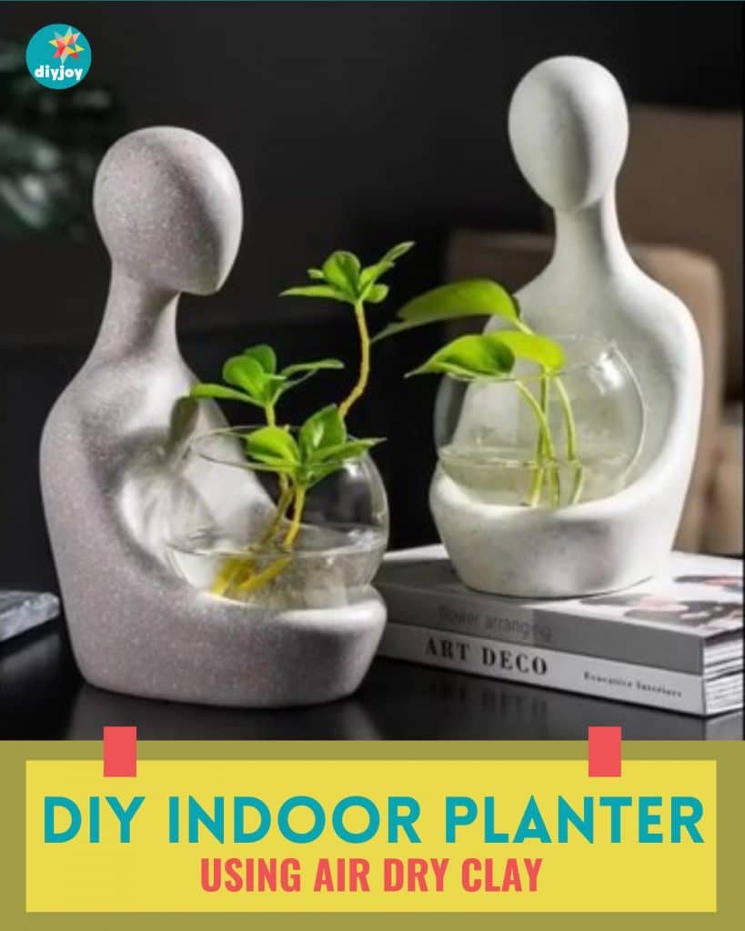 Easy DIY Indoor Planter Using Air Dry Clay