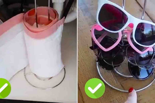 Home Organization Hacks Using Dollar Tree Paper Towel Holder