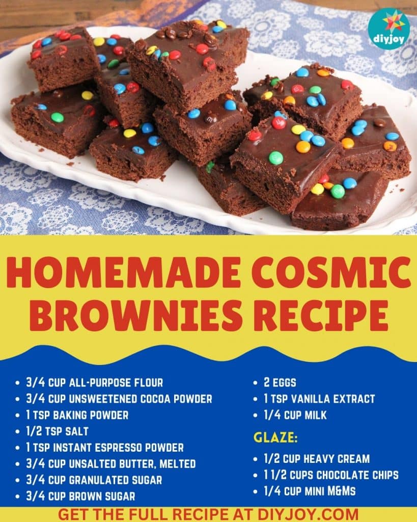 Homemade Cosmic Brownies Recipe