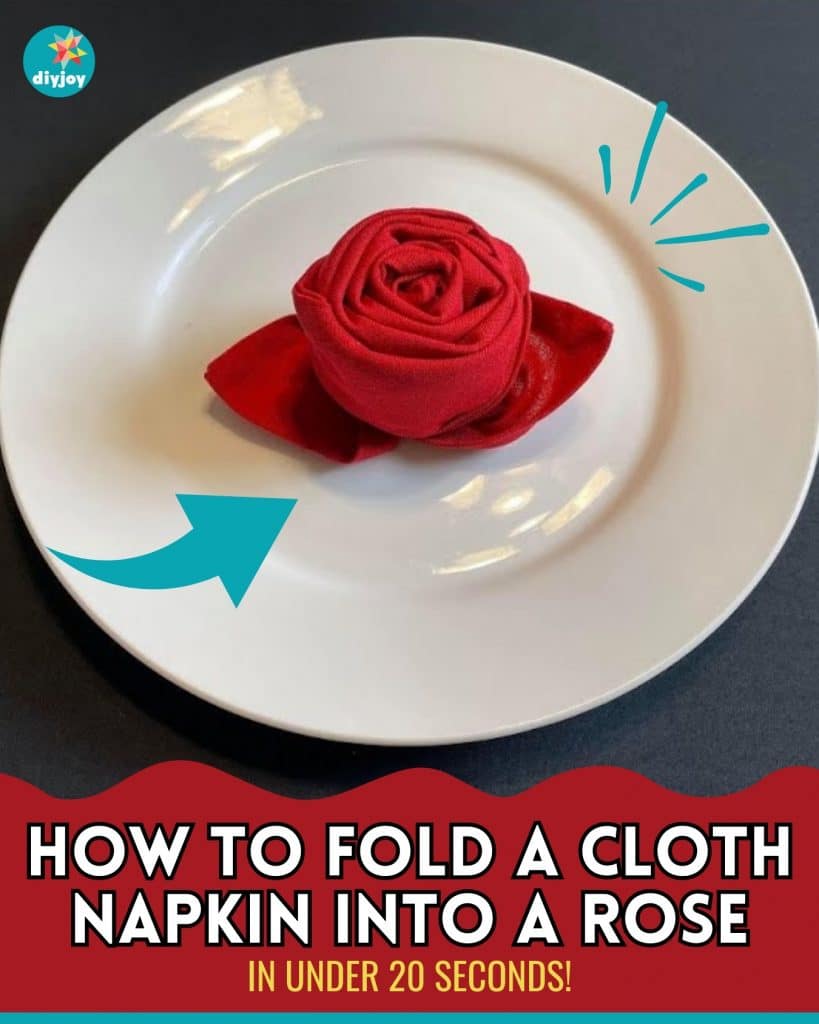 How To Fold A Cloth Napkin Into A Rose