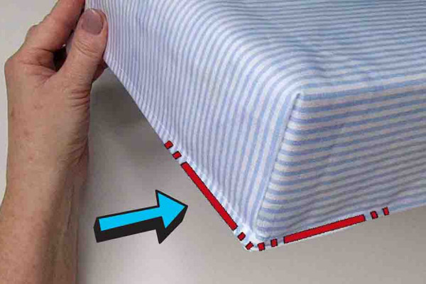 How To Sew Perfect Corners On A Sheet