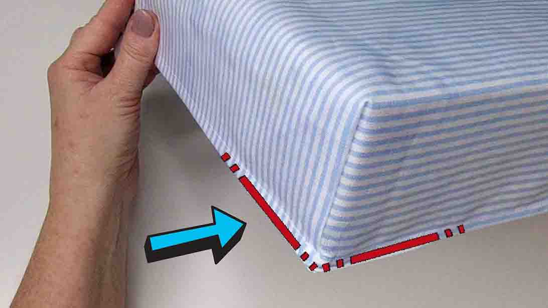 How To Sew Perfect Corners On A Sheet | DIY Joy Projects and Crafts Ideas