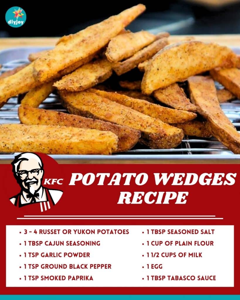 This recipe lets you make KFC's famous potato wedges at home.