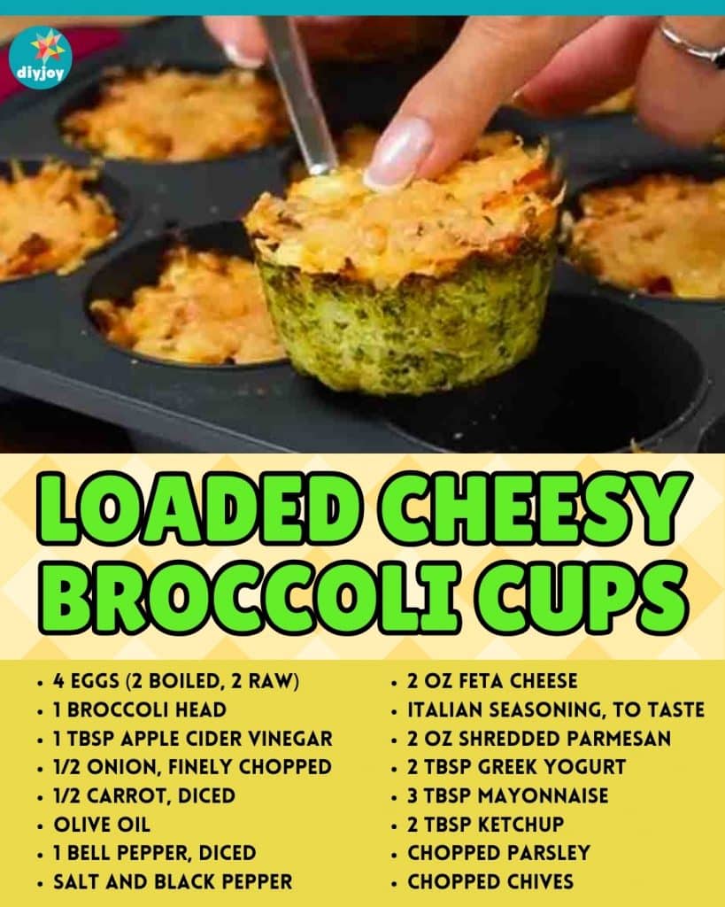 Loaded Cheesy Broccoli Cups Recipe