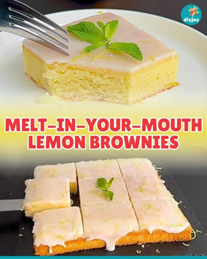 Melt-In-Your-Mouth Lemon  Brownies