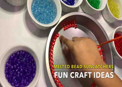 Melted Bead Suncatcher Tutorial - DIY Joy