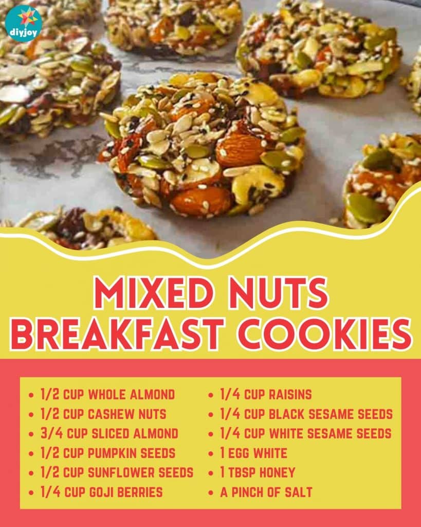 Mixed Nuts Breakfast Cookies Recipe