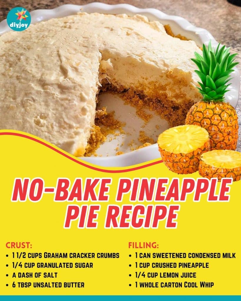 No-Bake Pineapple Pie Recipe
