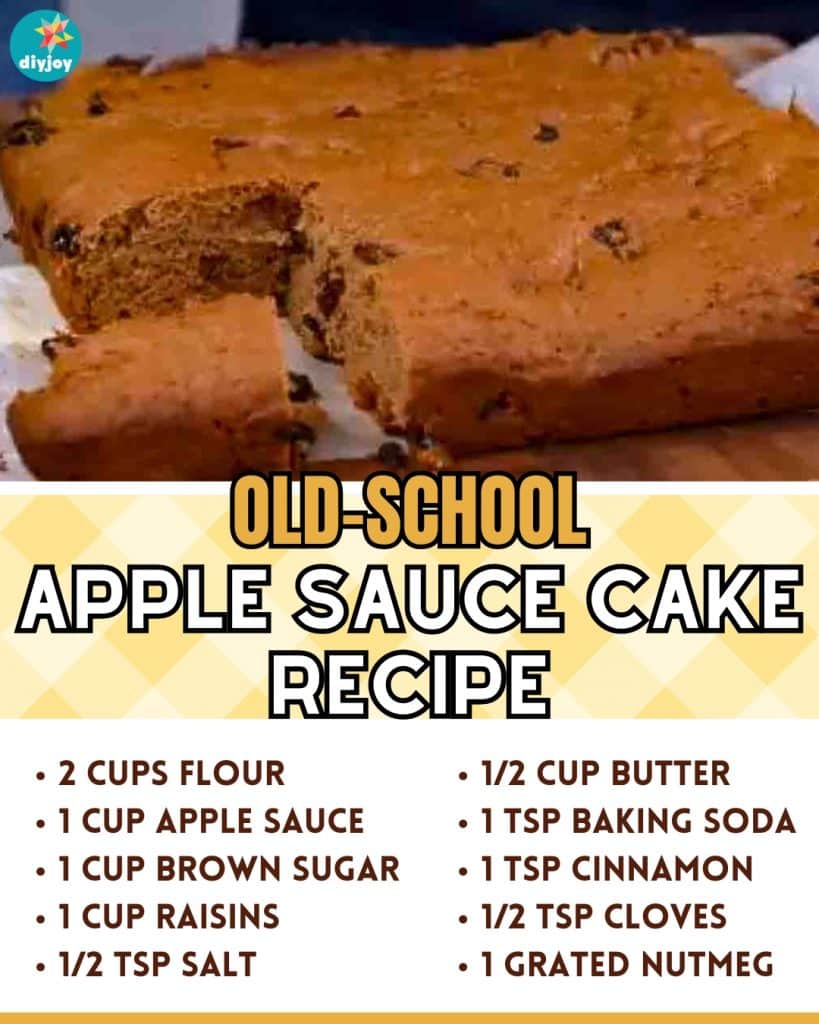 Old-School Apple Sauce Cake Recipe