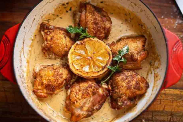 One-Pan Lemon Garlic Chicken Recipe
