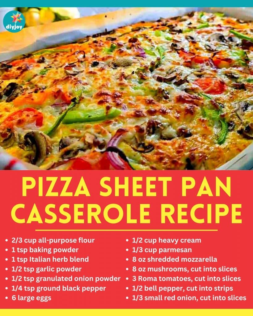 Pizza Sheet Pan Casserole Recipe