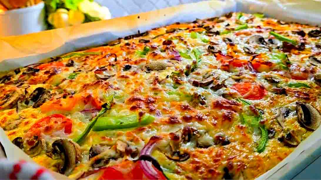 Pizza Sheet Pan Casserole Recipe | DIY Joy Projects and Crafts Ideas