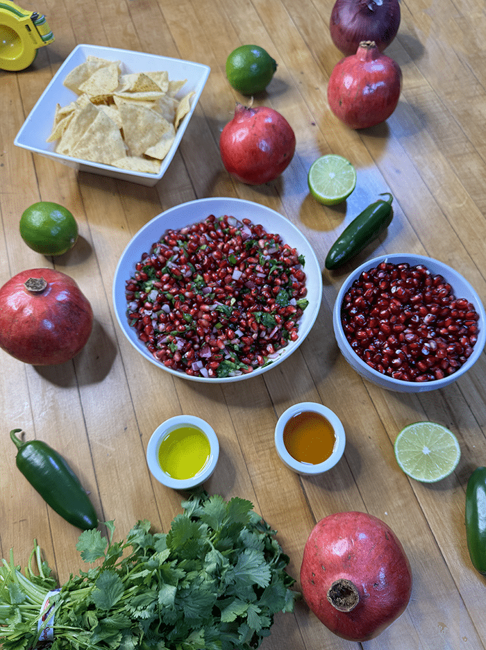 Pomegranate Salsa Ingredients