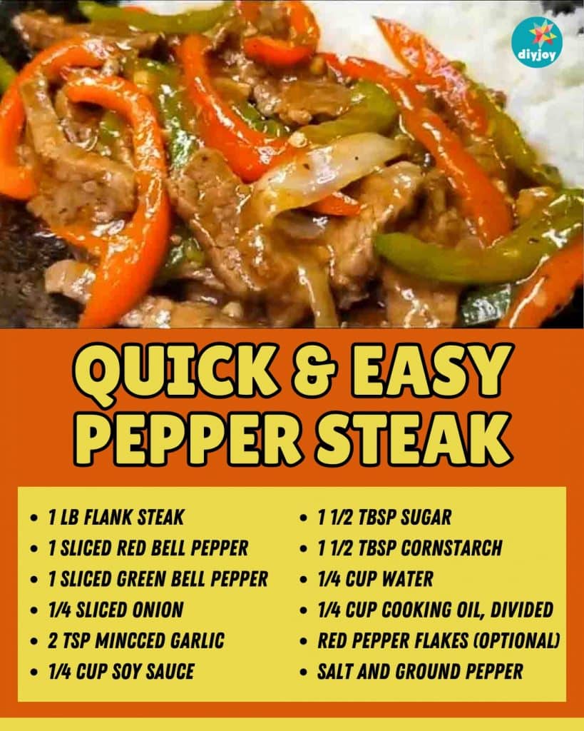 Quick and Easy Pepper Steak Recipe