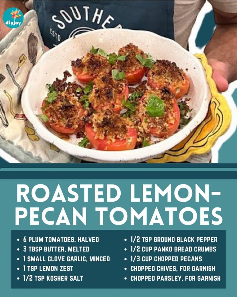 Roasted Lemon-Pecan Tomatoes Recipe