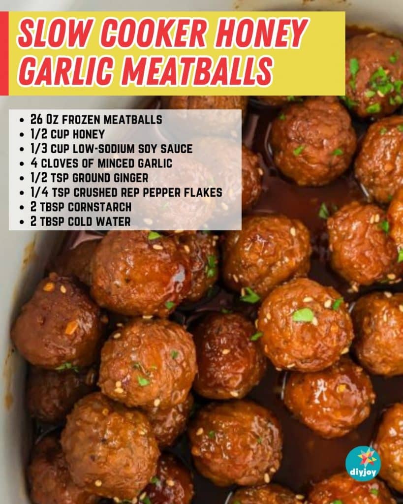 Slow Cooker Honey Garlic Meatballs Recipe