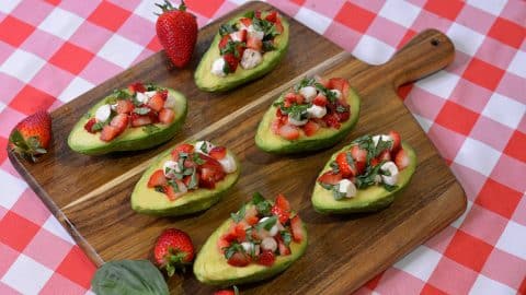 Strawberry Caprese Stuffed Avocados | DIY Joy Projects and Crafts Ideas