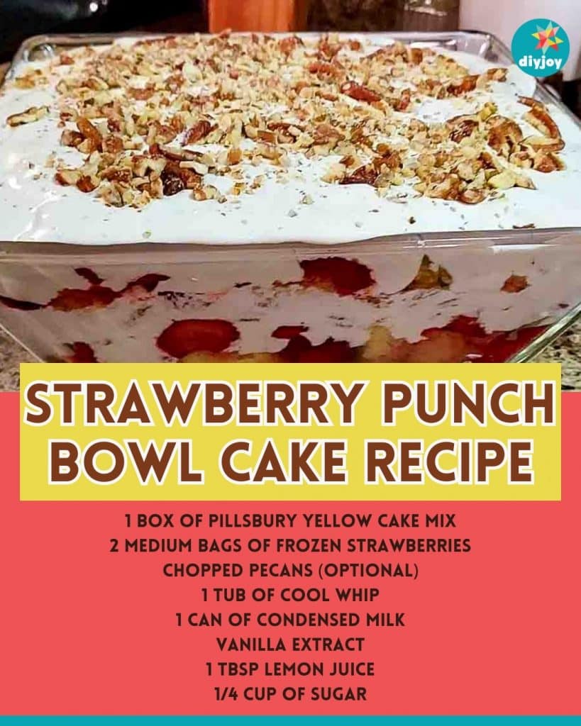 Strawberry Punch Bowl Cake Recipe