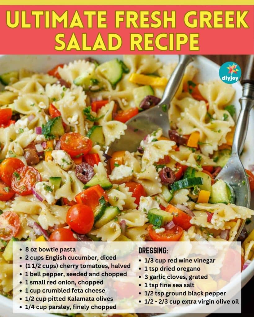 Ultimate Fresh Greek Pasta Salad Recipe