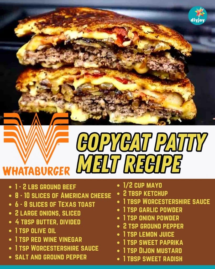Whataburger Copycat Patty Melt Recipe