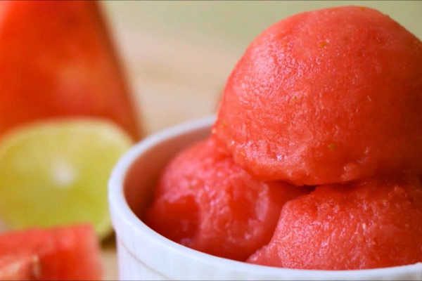 3-Ingredient Watermelon Sorbet (Without Ice Cream Machine)