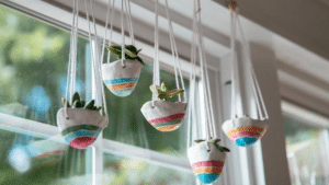 Adorable Hanging Pinch Pot Planters Tutorial