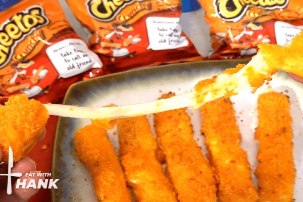 Air-Fried Cheetos Mozzarella Sticks Recipe