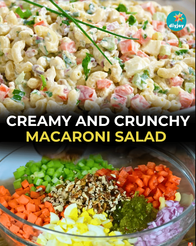 Creamy and Crunchy Macaroni Salad