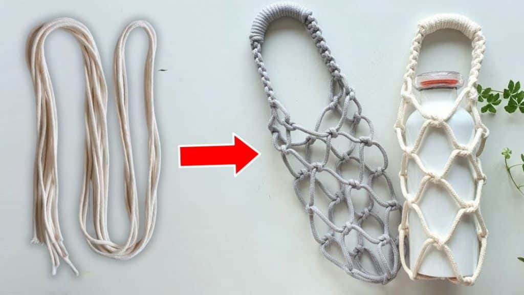 DIY Macrame Tumbler Bag Bottle Holder