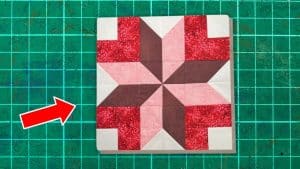 Easy 3D Burst Quilt Block For Beginners