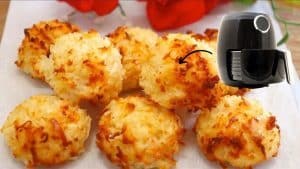 4-Ingredient Air Fryer Coconut Macaroons