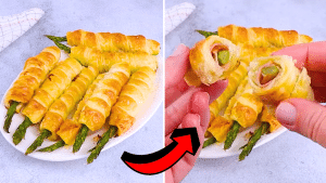 Easy Bacon Asparagus Pastry Twist Recipe