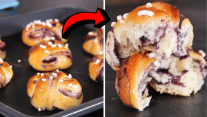 Easy Blueberry Swirl Buns Recipe